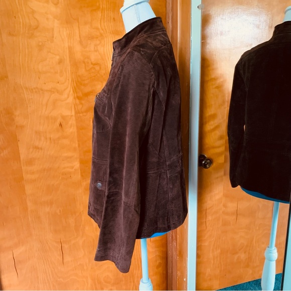 Ruff Hewn Suede Leather brown jacket - Picture 2 of 14